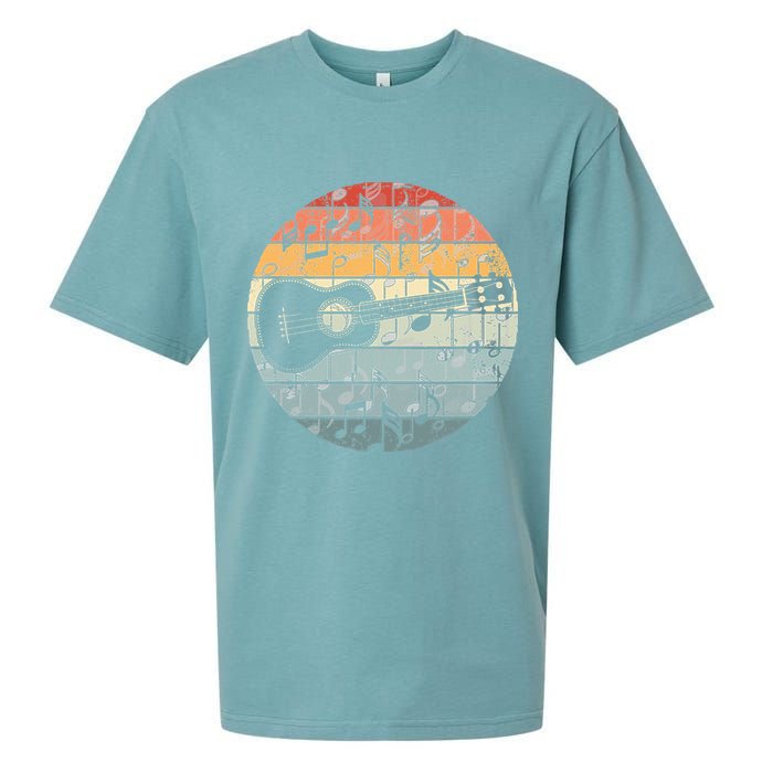 Retro Uke Ukulele Player Funny Ukulele Music Sueded Cloud Jersey T-Shirt