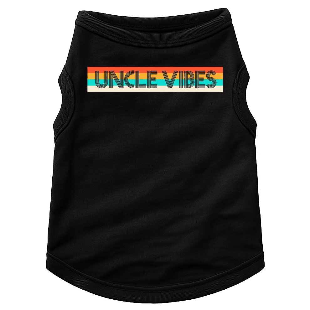 Retro Uncle Vibes Funny Cute Gift Doggie Tank