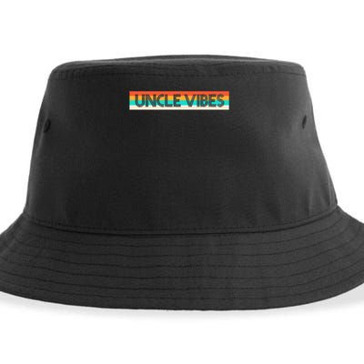 Retro Uncle Vibes Funny Cute Gift Sustainable Bucket Hat
