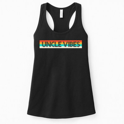 Retro Uncle Vibes Funny Cute Gift Womens Tank Top