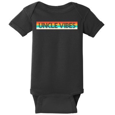 Retro Uncle Vibes Funny Cute Gift Baby Bodysuit