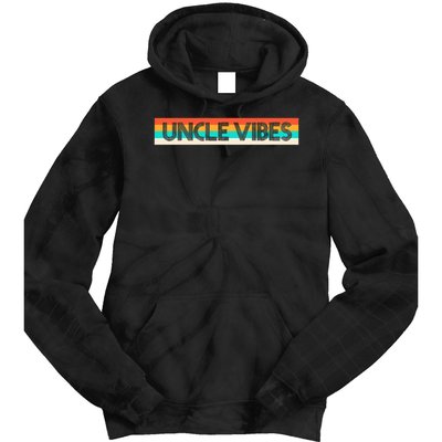 Retro Uncle Vibes Funny Cute Gift Tie Dye Hoodie