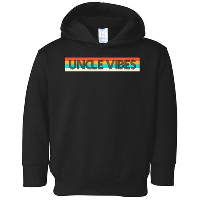 Retro Uncle Vibes Funny Cute Gift Toddler Hoodie