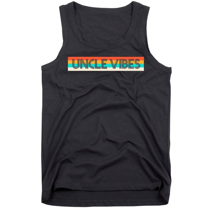 Retro Uncle Vibes Funny Cute Gift Tank Top