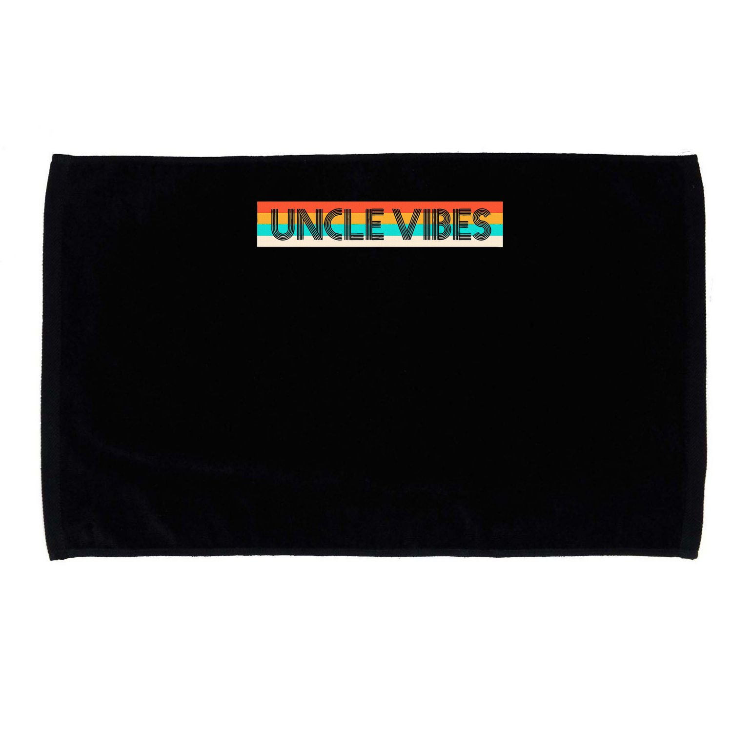 Retro Uncle Vibes Funny Cute Gift Microfiber Hand Towel