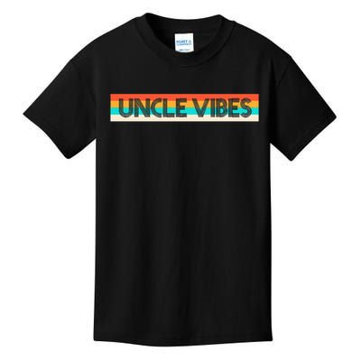 Retro Uncle Vibes Funny Cute Gift Kids T-Shirt
