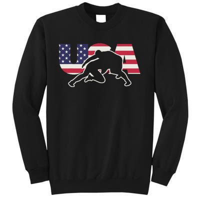 Retro USA Wrestling Apparel  American Gifts for US Wrestler  Sweatshirt