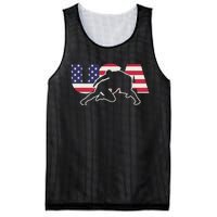 Retro USA Wrestling Apparel  American Gifts for US Wrestler  Mesh Reversible Basketball Jersey Tank