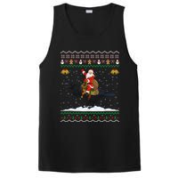 Raven Ugly Xmas Gift Santa Riding Raven Christmas PosiCharge Competitor Tank