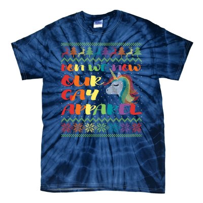 Rainbow Unicorn Xmas Tie-Dye T-Shirt