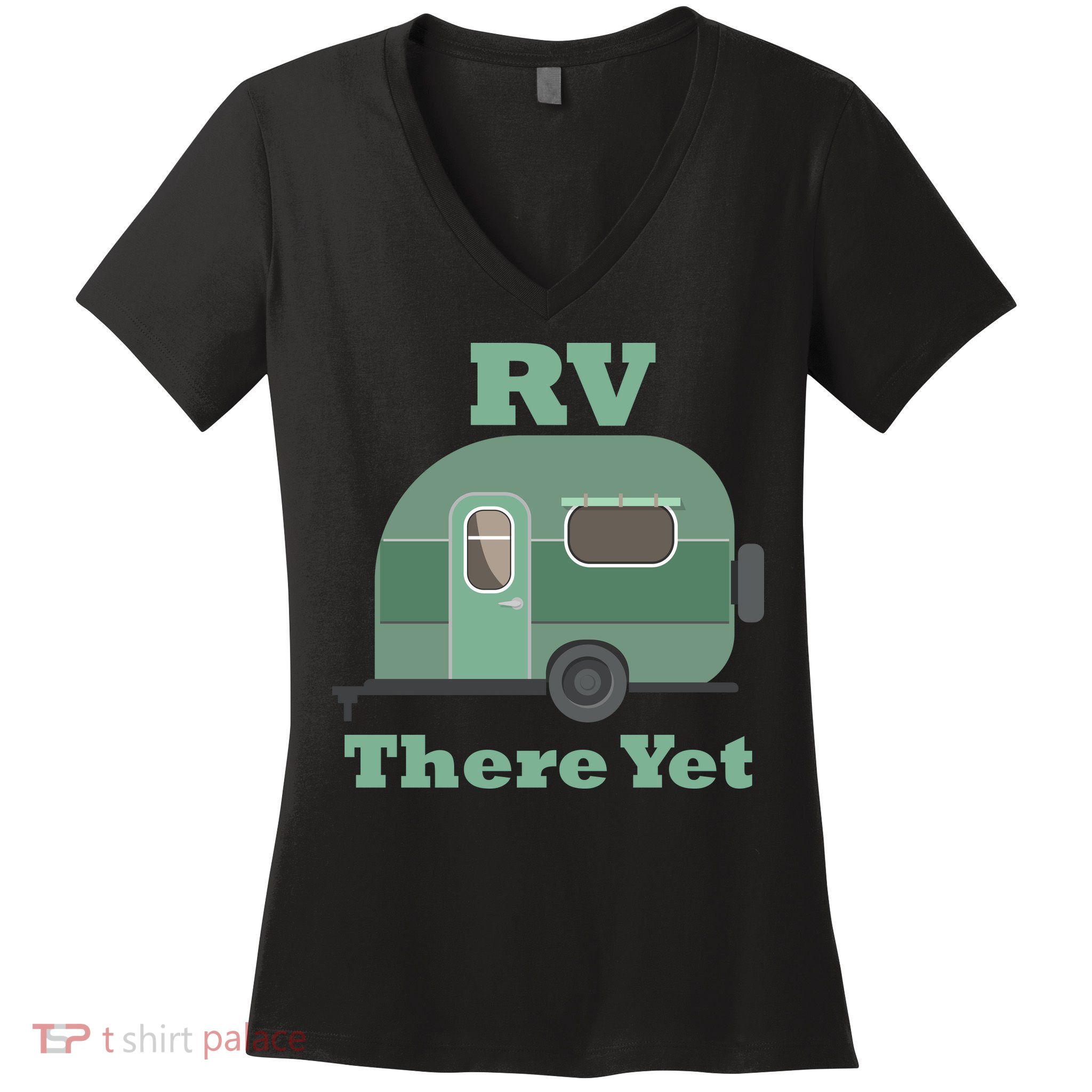 RV There Yet Women's V-Neck T-Shirt