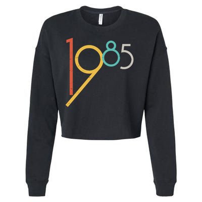 Retro Vintage 1985 40th Birthday Cropped Pullover Crew