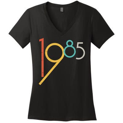 Retro Vintage 1985 40th Birthday Women's V-Neck T-Shirt