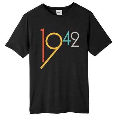 Retro Vintage 1942 80th Birthday Tall Fusion ChromaSoft Performance T-Shirt