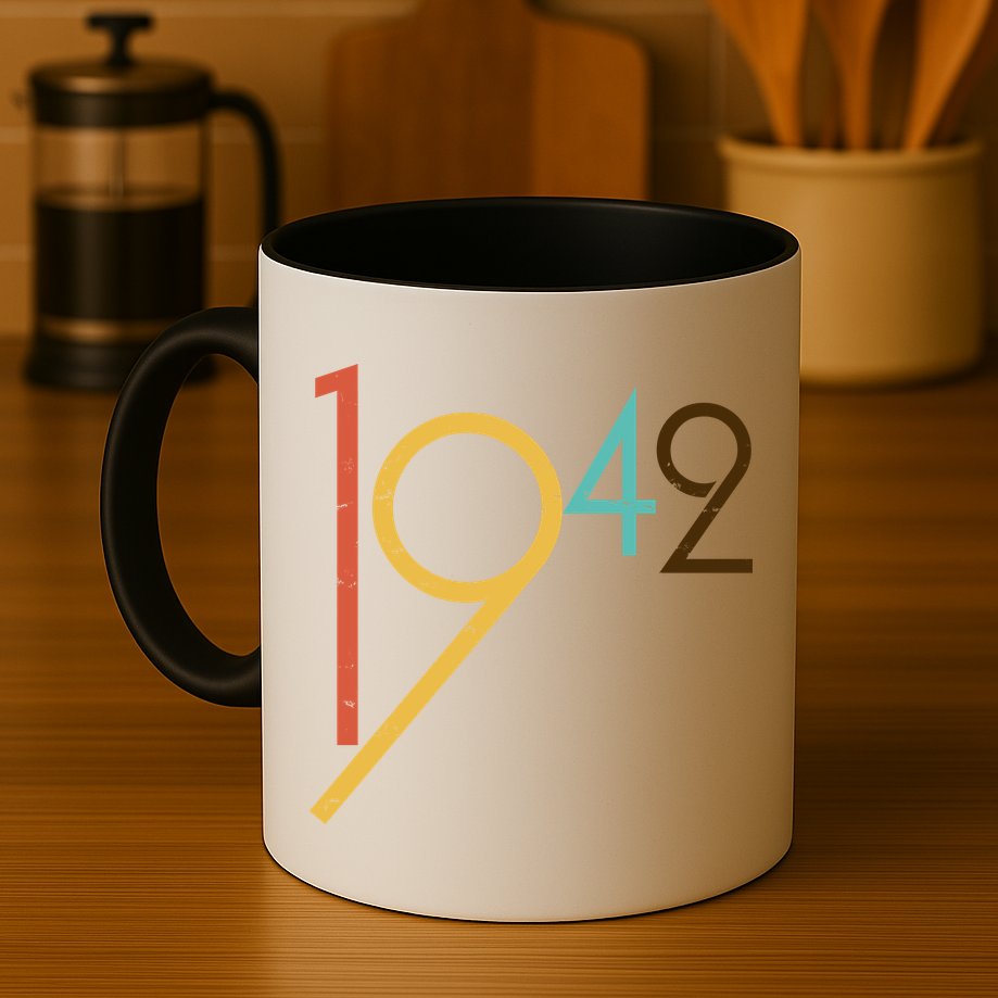 Retro Vintage 1942 80th Birthday Mug