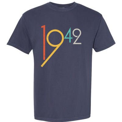 Retro Vintage 1942 80th Birthday Garment-Dyed Heavyweight T-Shirt