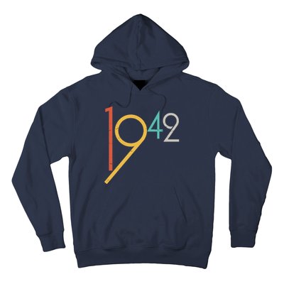 Retro Vintage 1942 80th Birthday Hoodie