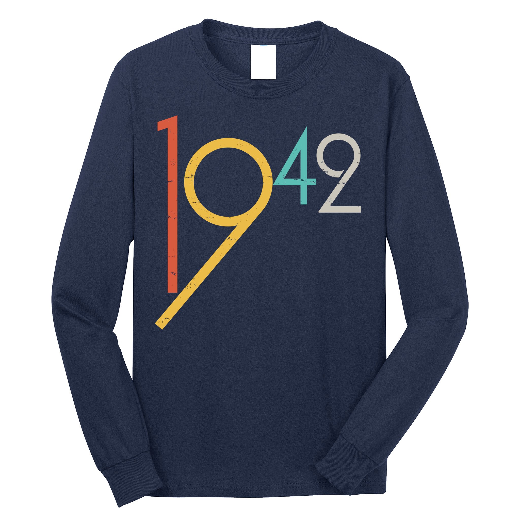 Retro Vintage 1942 80th Birthday Long Sleeve Shirt