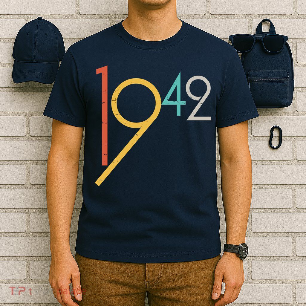 Retro Vintage 1942 80th Birthday T-Shirt