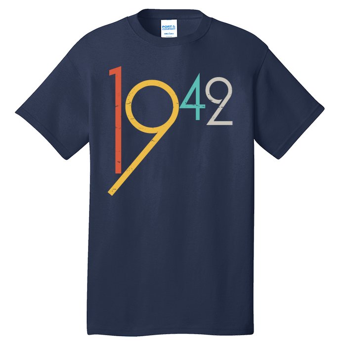 Retro Vintage 1942 80th Birthday Tall T-Shirt