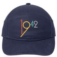 Retro Vintage 1942 80th Birthday 7-Panel Snapback Hat