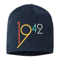 Retro Vintage 1942 80th Birthday Sustainable Beanie