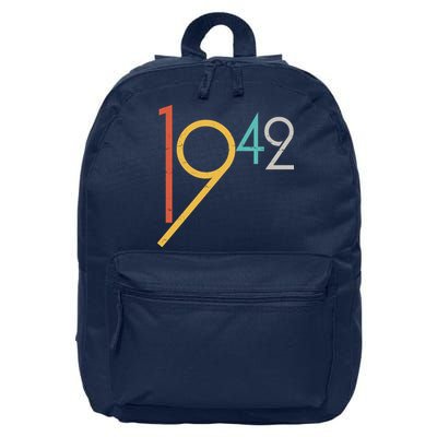Retro Vintage 1942 80th Birthday 16 in Basic Backpack