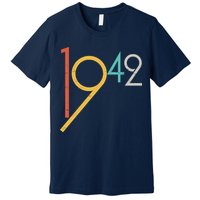 Retro Vintage 1942 80th Birthday Premium T-Shirt