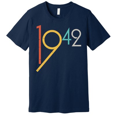 Retro Vintage 1942 80th Birthday Premium T-Shirt