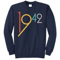 Retro Vintage 1942 80th Birthday Tall Sweatshirt