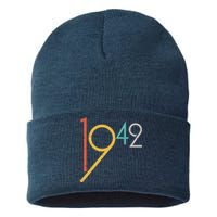 Retro Vintage 1942 80th Birthday Sustainable Knit Beanie