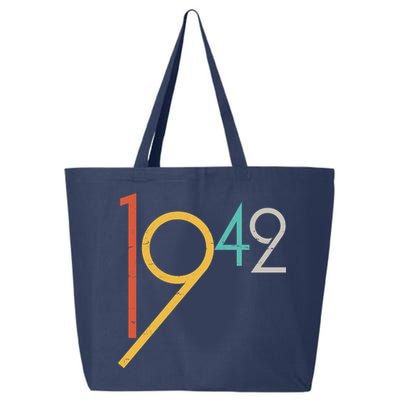 Retro Vintage 1942 80th Birthday 25L Jumbo Tote