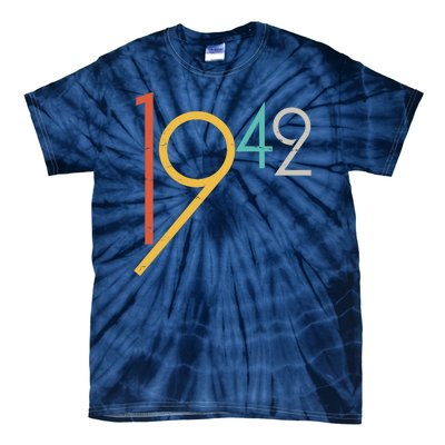 Retro Vintage 1942 80th Birthday Tie-Dye T-Shirt