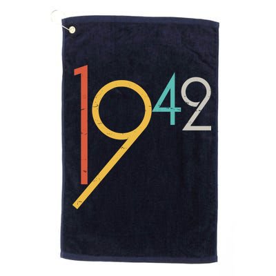 Retro Vintage 1942 80th Birthday Golf Towel
