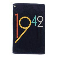 Retro Vintage 1942 80th Birthday Golf Towel
