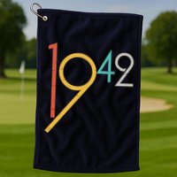 Retro Vintage 1942 80th Birthday Golf Towel