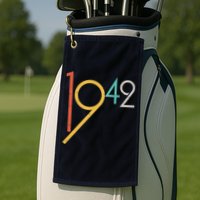 Retro Vintage 1942 80th Birthday Golf Towel