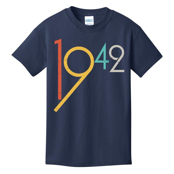 Retro Vintage 1942 80th Birthday Kids T-Shirt