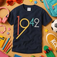 Retro Vintage 1942 80th Birthday Kids T-Shirt