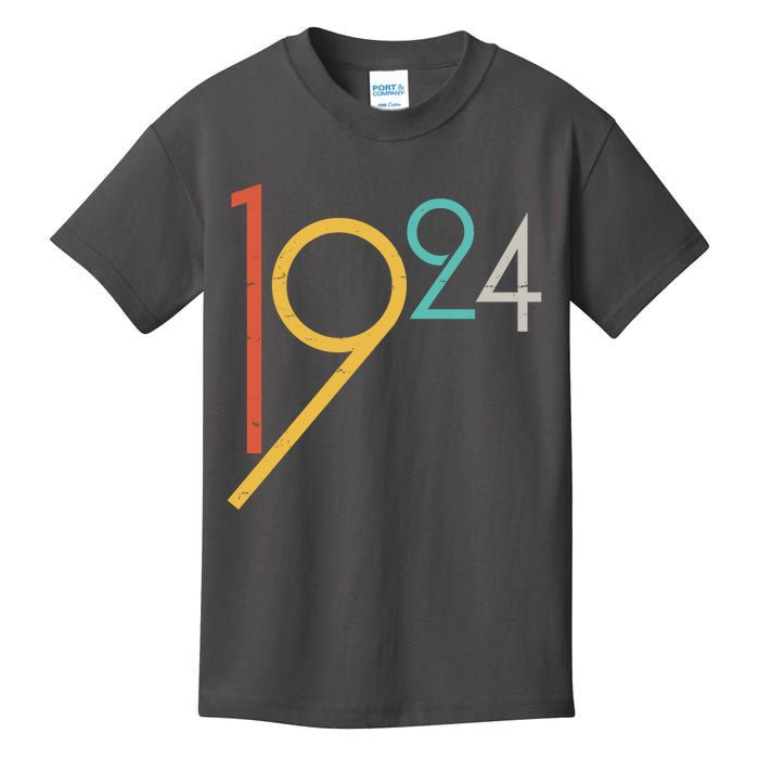 Retro Vintage 1924 100th Birthday Kids T-Shirt