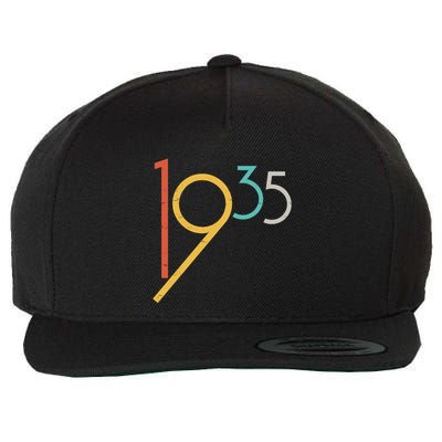 Retro Vintage 1935 90th Birthday Wool Snapback Cap