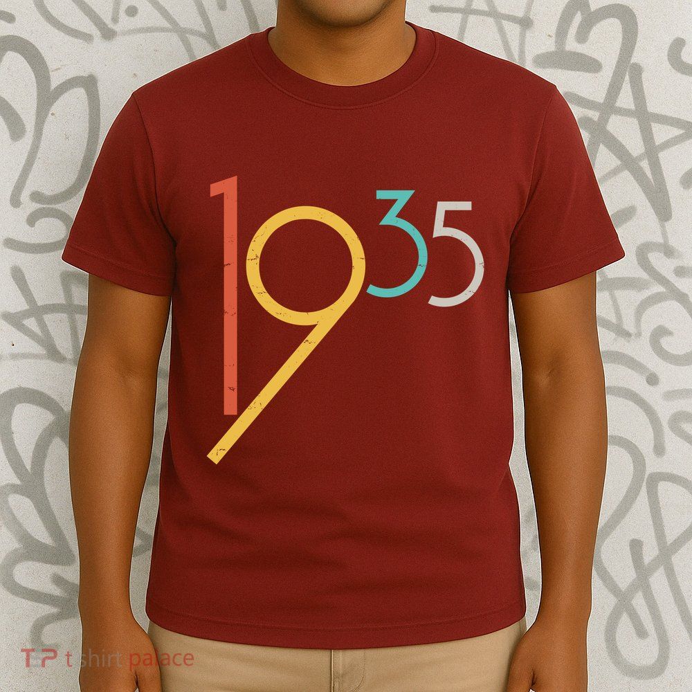 Retro Vintage 1935 90th Birthday T-Shirt