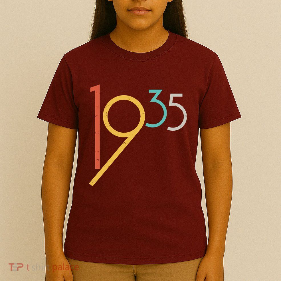 Retro Vintage 1935 90th Birthday T-Shirt