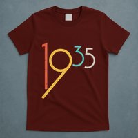 Retro Vintage 1935 90th Birthday T-Shirt