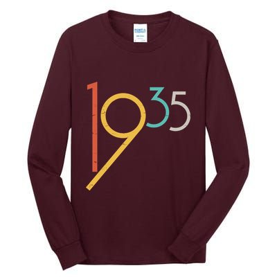 Retro Vintage 1935 90th Birthday Tall Long Sleeve T-Shirt