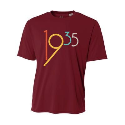Retro Vintage 1935 90th Birthday Youth Performance Sprint T-Shirt
