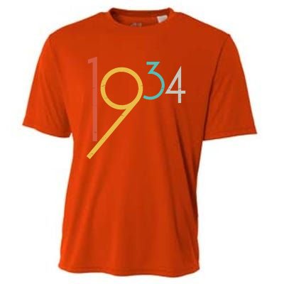 Retro Vintage 1934 90th Birthday Cooling Performance Crew T-Shirt