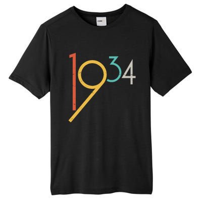 Retro Vintage 1934 90th Birthday Tall Fusion ChromaSoft Performance T-Shirt