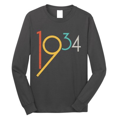 Retro Vintage 1934 90th Birthday Long Sleeve Shirt