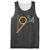 Retro Vintage 1934 90th Birthday Mesh Reversible Basketball Jersey Tank